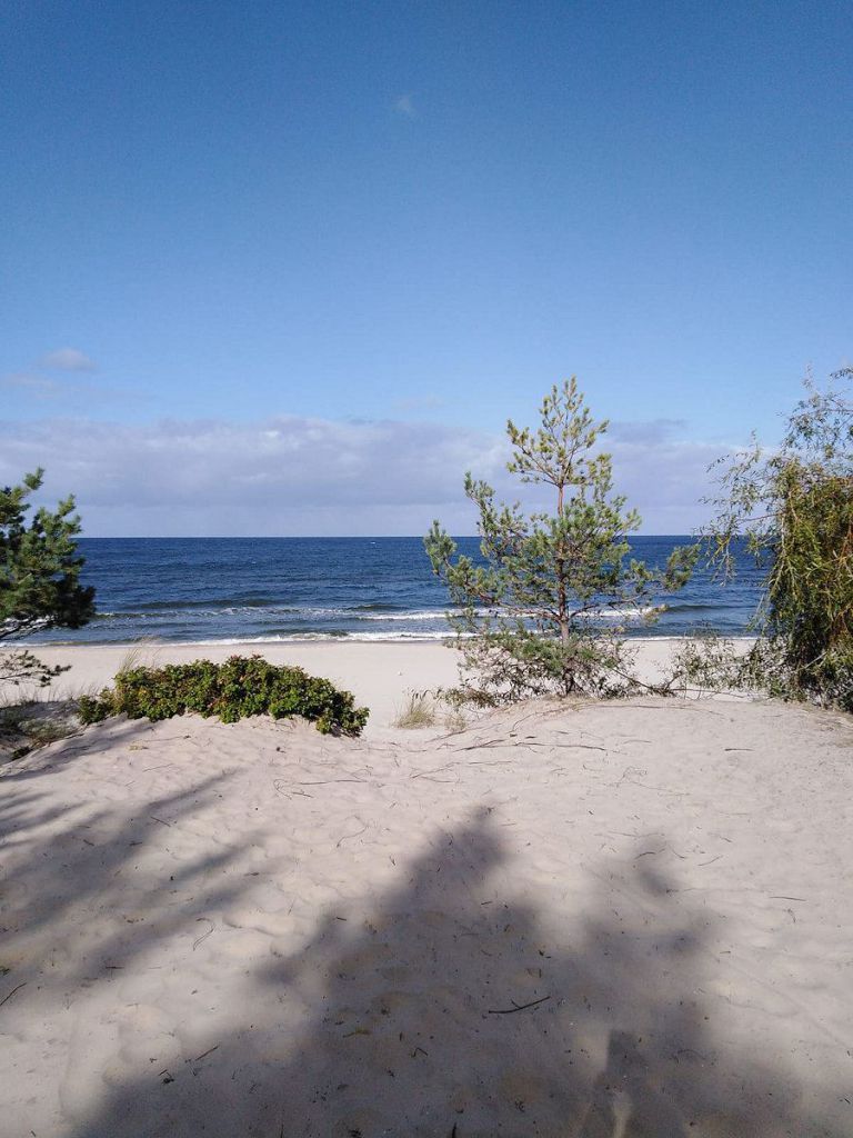 Blick vom Strand auf die Ostsee